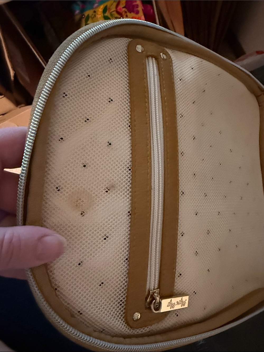 Chelsea & Cole Itzy Ritzy Camel sSudded Mini Backpack Diaper Bag - Picture 8 of 11